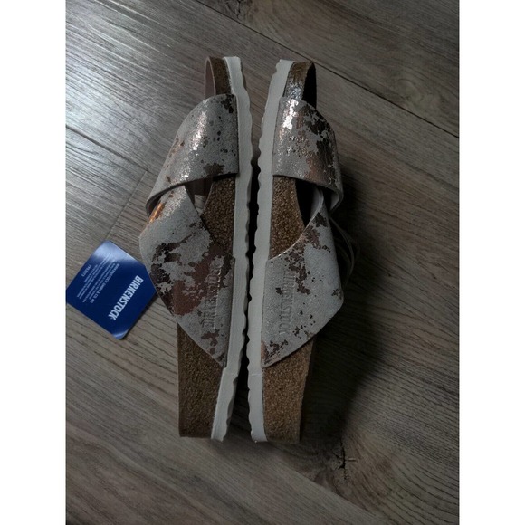 Birkenstock Siena Rose Gold Metallic Copper Exquisite Sandals EU 38 Womens 7-7.5 - Picture 10 of 12